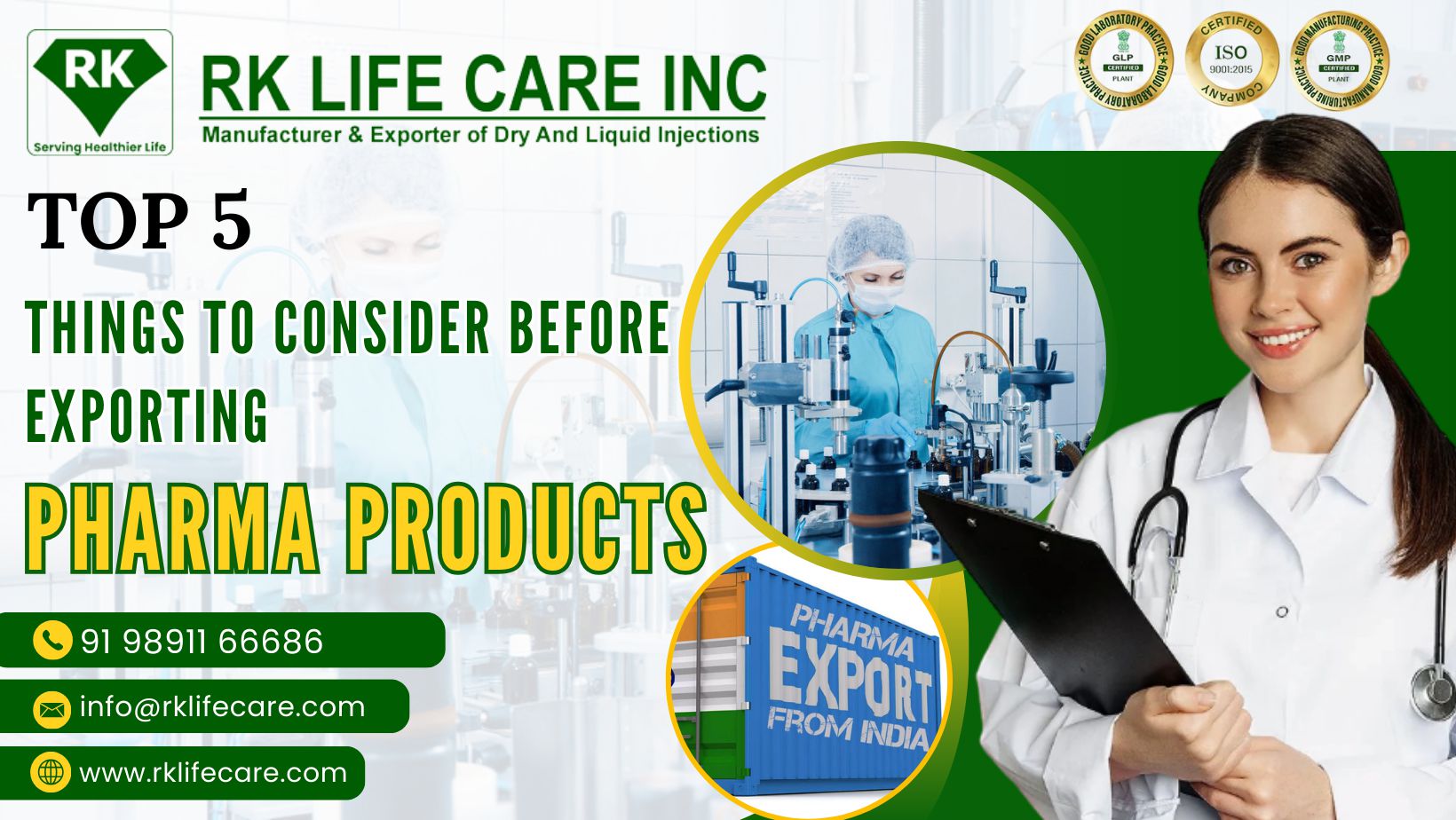 Top 5 Things to Consider Before Exporting Pharma Products